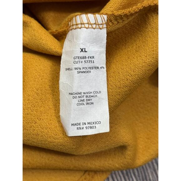 Green Envelope Los Angeles Mustard Bell Sleeve Blouse XL - Picture 5 of 6